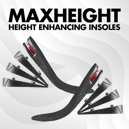 MaxHeight - 4 Layer Height Enhancing Insoles (Increase Height Upto 3 Inches)