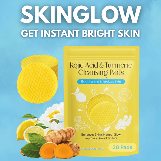 SkinGlow - Korean Turmeric Kojic Acid Cleansing Pads (Pack of 20)