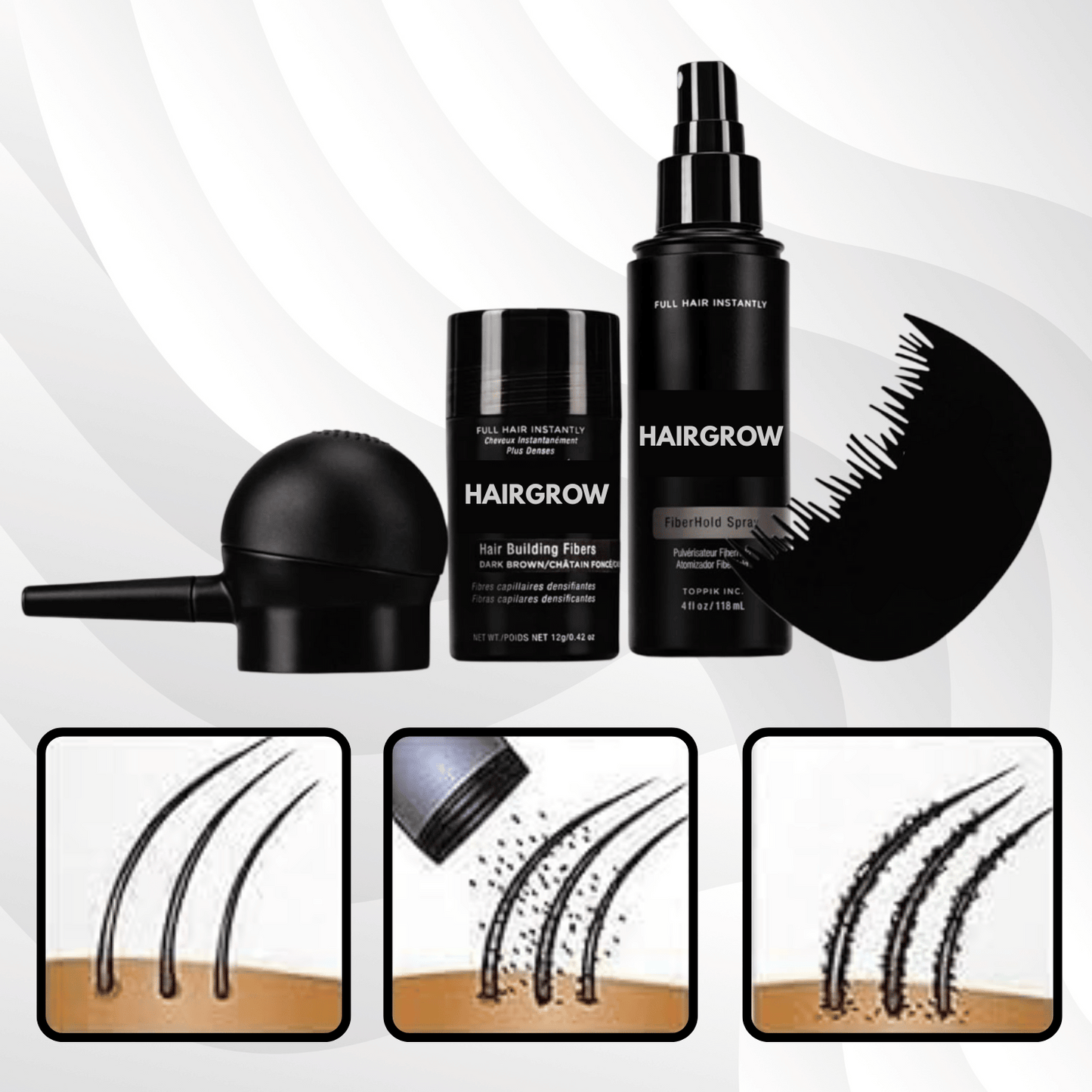 HairGrow - Hair Building Fibres For Men