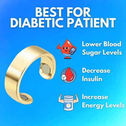 GlucoEase™️ Magnetic Therapy Ring for Sugar Control (Buy 1 Get 1 Free)