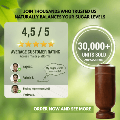 Sugar Balance Wooden Water Glass